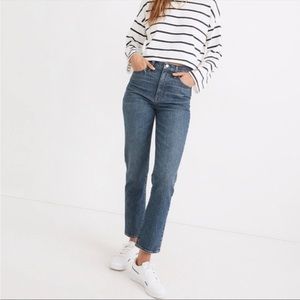 Madewell Tall Classic Straight Jeans Corson Wash